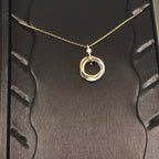 [LUXE JEWELRY] TRINITY  NECKLACE 1 DIAMOND