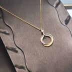 [LUXE JEWELRY] TRINITY  NECKLACE 1 DIAMOND