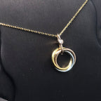 [LUXE JEWELRY] TRINITY  NECKLACE 1 DIAMOND