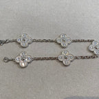 [LUXE JEWELRY] CLOVER 5 MOTIF FULL DIAMOND BRACELET COLLECTION