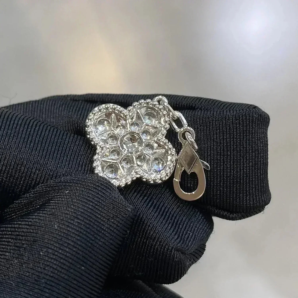 [LUXE JEWELRY] CLOVER 5 MOTIF FULL DIAMOND BRACELET COLLECTION