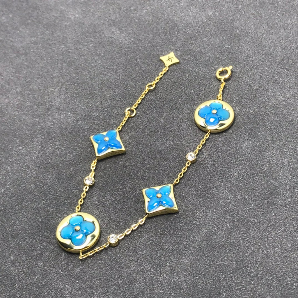 [LUXE JEWELRY]STAR AND SUN TURQUOISE 4 MOTIFS 3 DIAMONDS