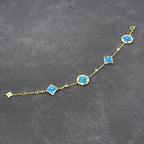 [LUXE JEWELRY]STAR AND SUN TURQUOISE 4 MOTIFS 3 DIAMONDS