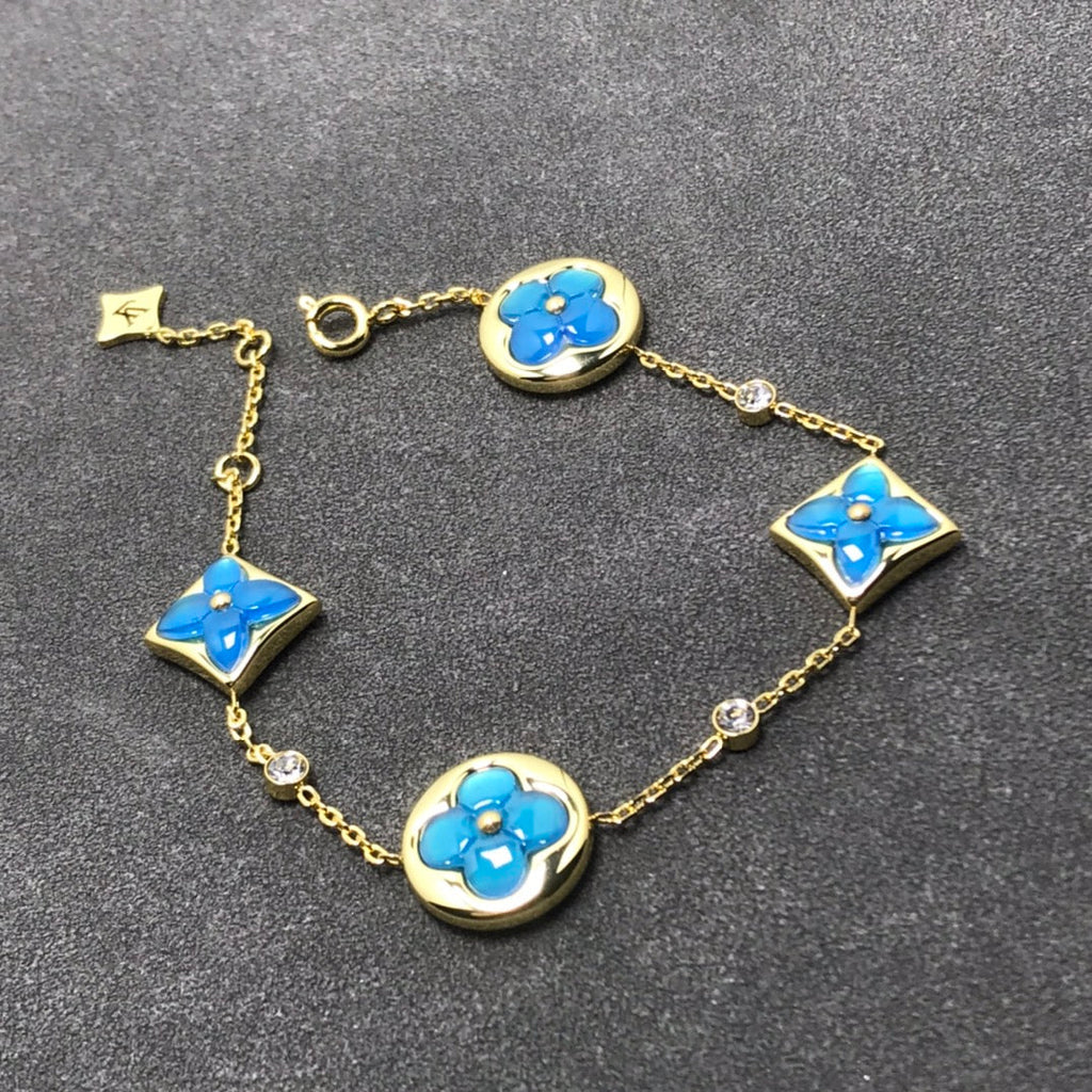[LUXE JEWELRY]STAR AND SUN TURQUOISE 4 MOTIFS 3 DIAMONDS
