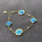 [LUXE JEWELRY]STAR AND SUN TURQUOISE 4 MOTIFS 3 DIAMONDS