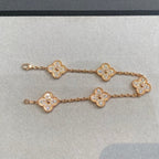[LUXE JEWELRY] CLOVER 5 MOTIF FULL DIAMOND BRACELET COLLECTION