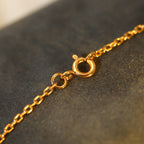[LUXE JEWELRY]SUN PEDANT PINK GOLD 1 DIAMOND NECKLACE