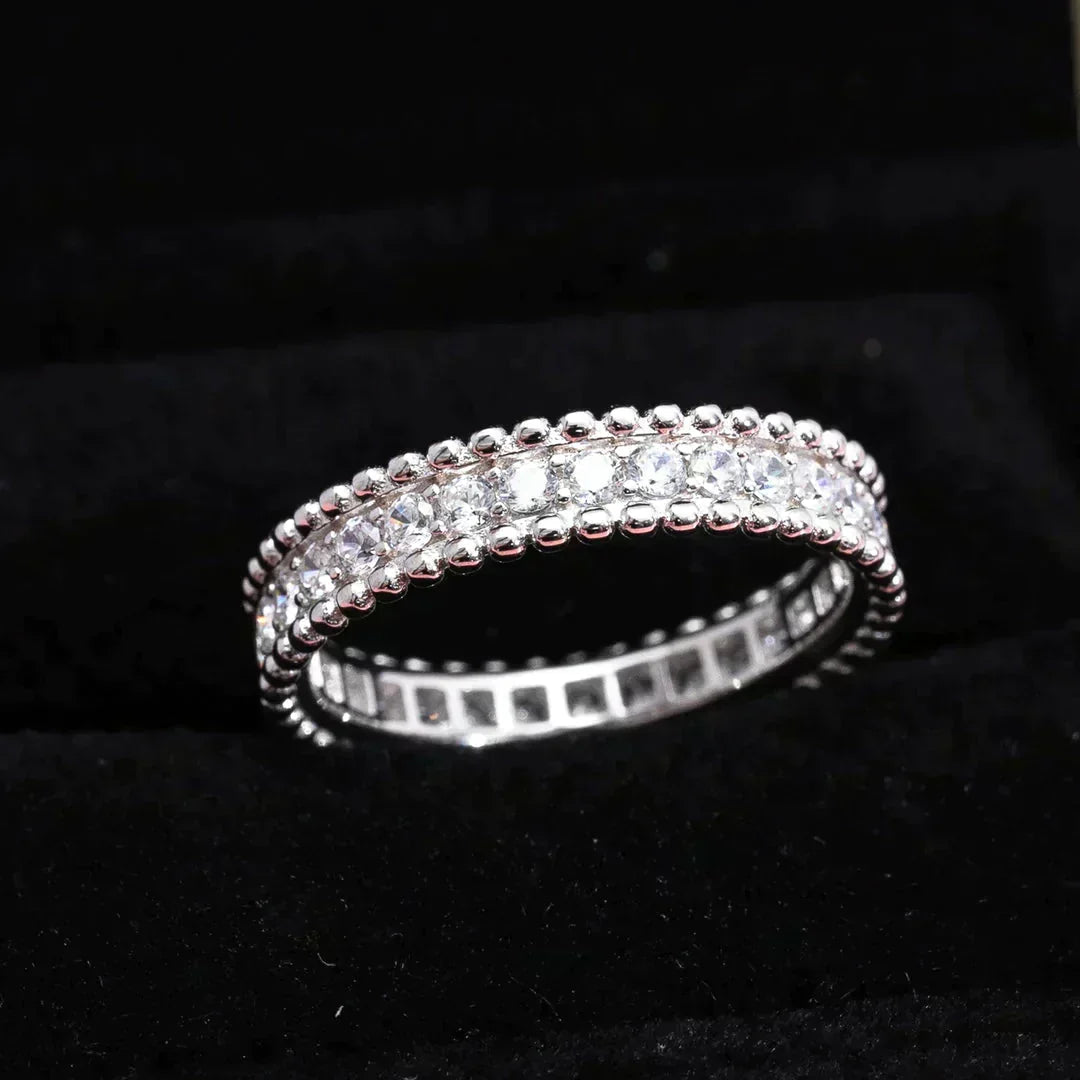 [LUXE JEWELRY]PERLEE DIAMOND SILVER RING