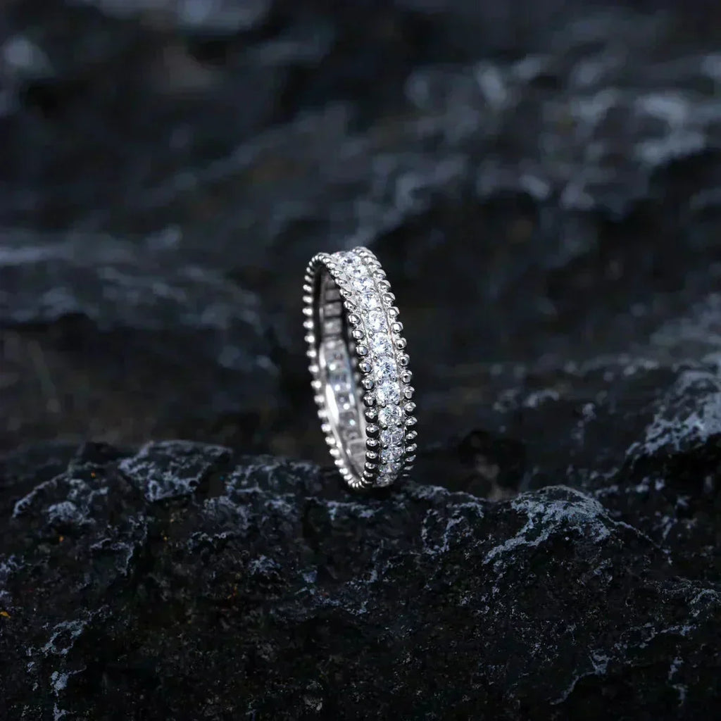 [LUXE JEWELRY]PERLEE DIAMOND SILVER RING