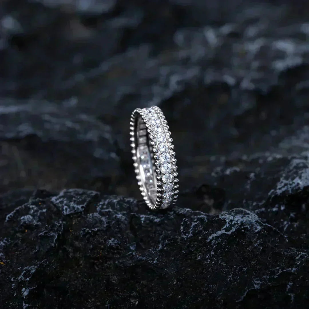 [LUXE JEWELRY]PERLEE DIAMOND SILVER RING