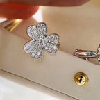 [LUXE JEWELRY]CLOVER COMOS DIAMOND EARRINGS SILVER
