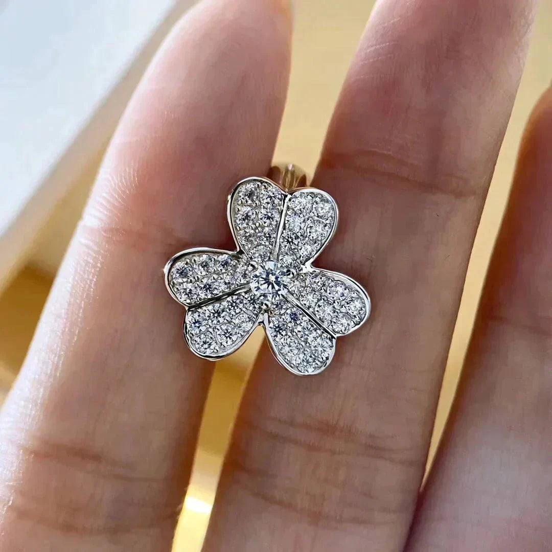 [LUXE JEWELRY]CLOVER COMOS DIAMOND EARRINGS SILVER
