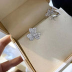 [LUXE JEWELRY]CLOVER COMOS DIAMOND EARRINGS SILVER