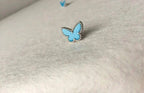 [LUXE JEWELRY]BUTTERFLY TURQUOISE EARRINGS SILVER