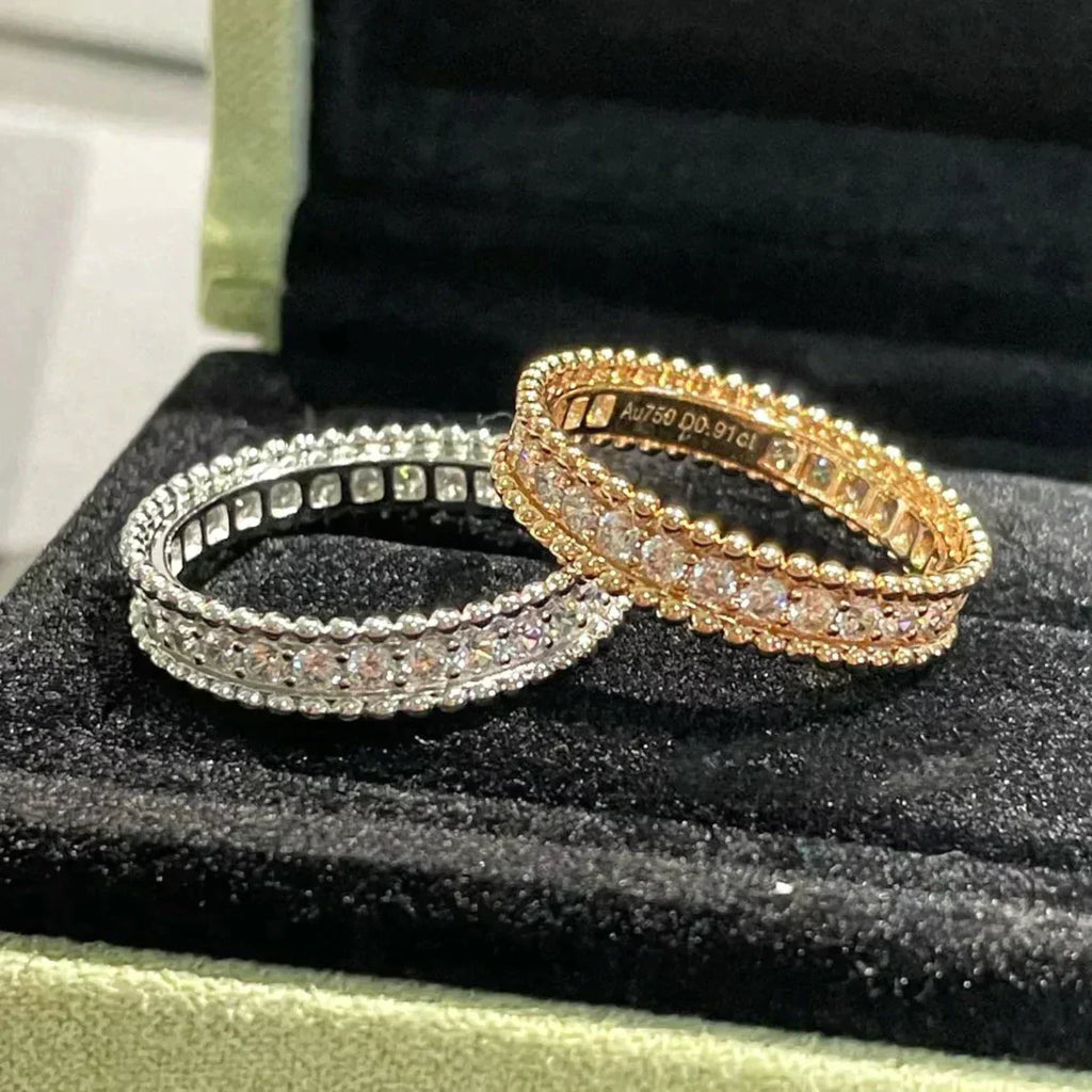 [LUXE JEWELRY]PERLEE DIAMOND ROSE GOLD RING