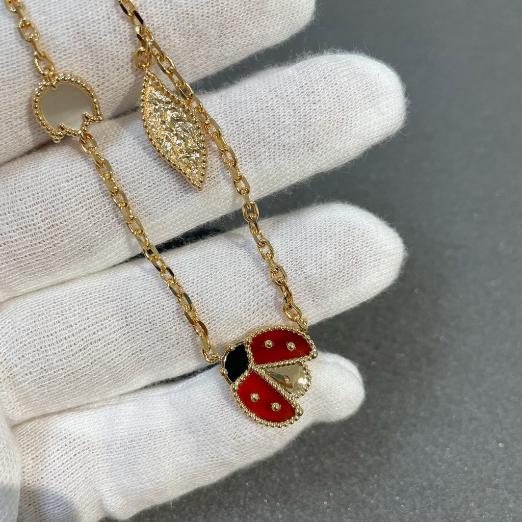 [LUXE JEWELRY]LUCKY SPRING 15 MOTIFS GOLD NECKLACE