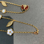 [LUXE JEWELRY]LUCKY SPRING 15 MOTIFS GOLD NECKLACE