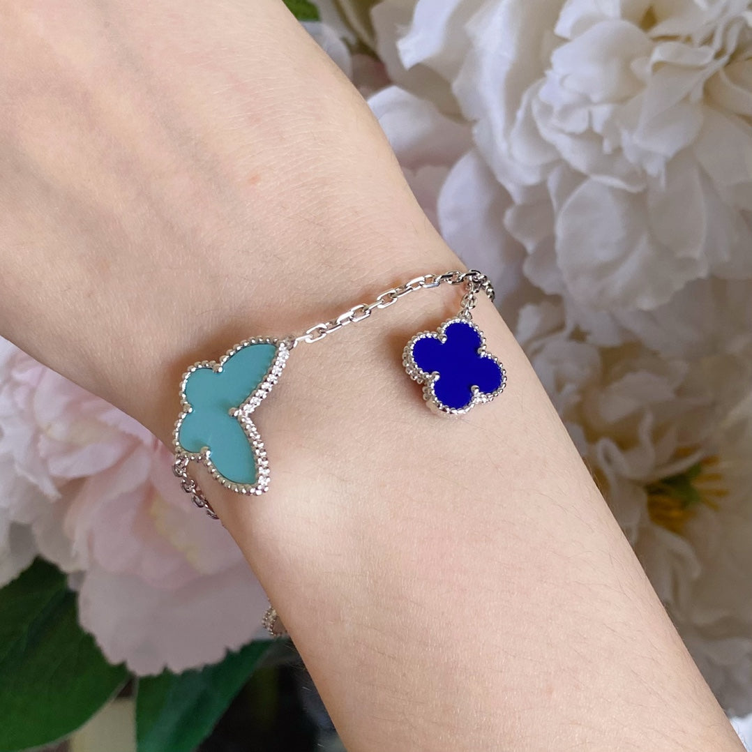 [LUXE JEWELRY]LUCKY SPRING SILVER BRACELET 4 MOTIF