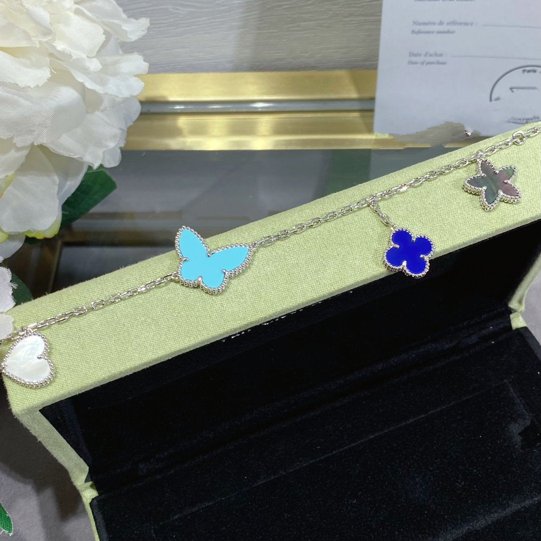 [LUXE JEWELRY]LUCKY SPRING SILVER BRACELET 4 MOTIF