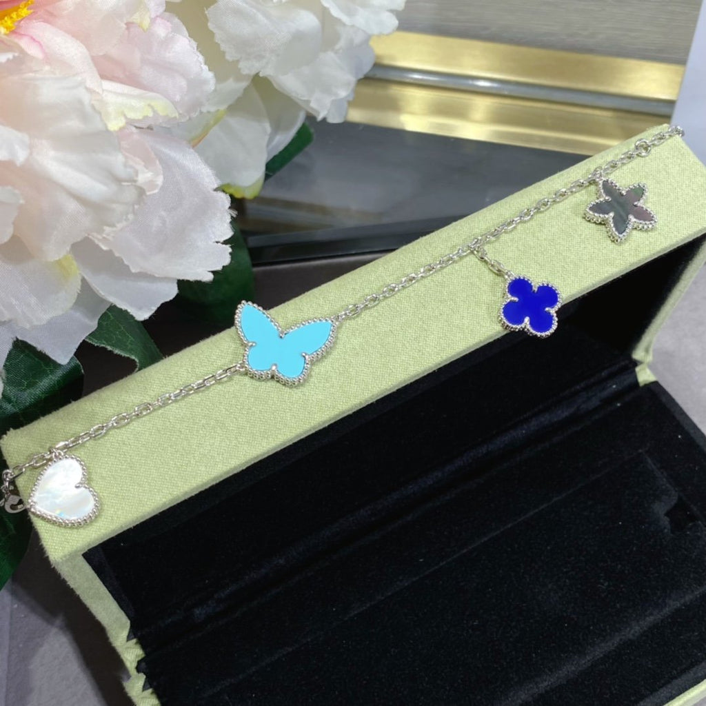[LUXE JEWELRY]LUCKY SPRING SILVER BRACELET 4 MOTIF