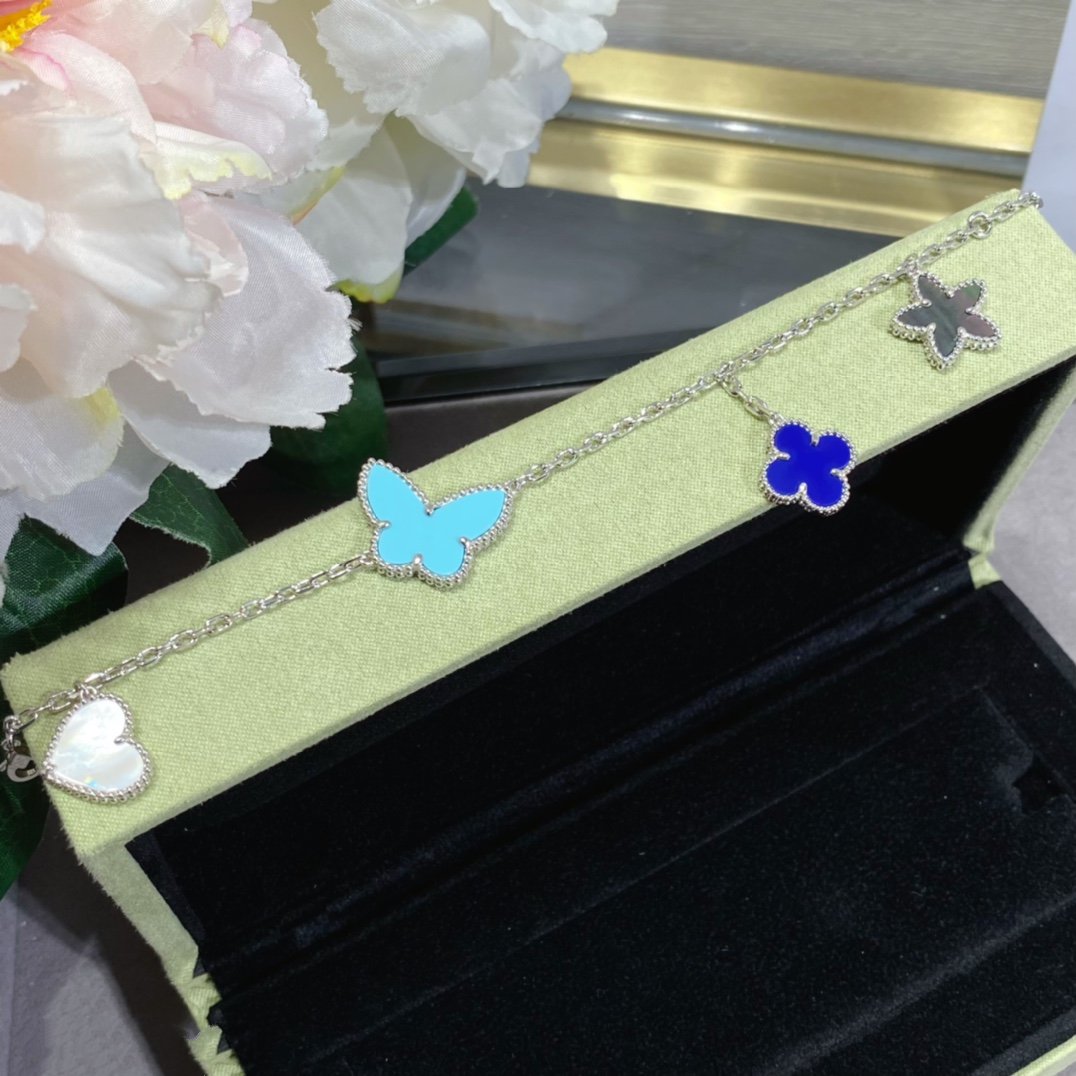 [LUXE JEWELRY]LUCKY SPRING SILVER BRACELET 4 MOTIF