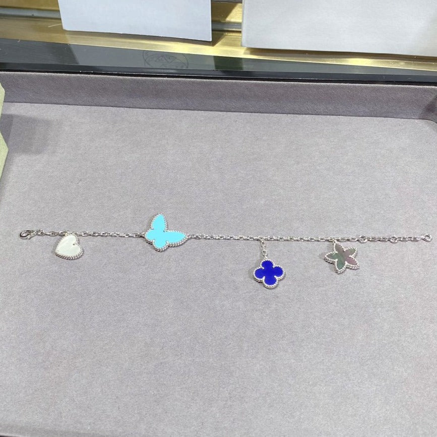 [LUXE JEWELRY]LUCKY SPRING SILVER BRACELET 4 MOTIF