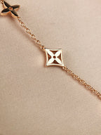 [LUXE JEWELRY]STAR AND SUN 7 MOTIFS GOLD BRACELET