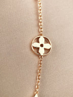 [LUXE JEWELRY]STAR AND SUN 7 MOTIFS GOLD BRACELET