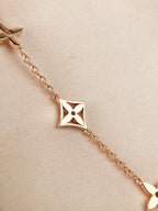 [LUXE JEWELRY]STAR AND SUN 7 MOTIFS GOLD BRACELET