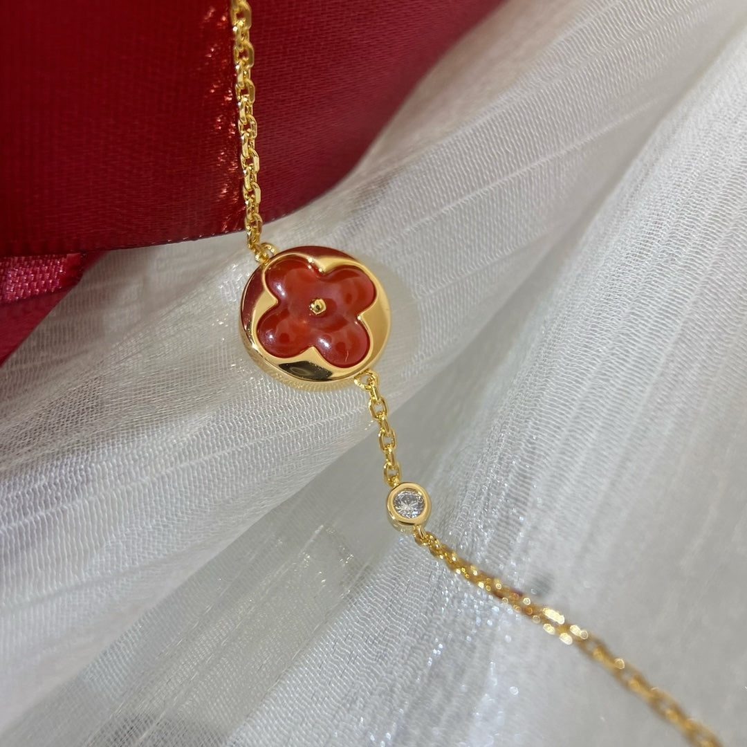 [LUXE JEWELRY]SUN PEDANT CARNELIAN BRACELET