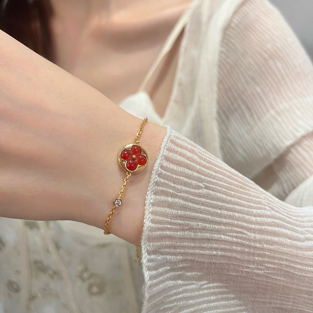 [LUXE JEWELRY]SUN PEDANT CARNELIAN BRACELET