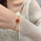 [LUXE JEWELRY]SUN PEDANT CARNELIAN BRACELET