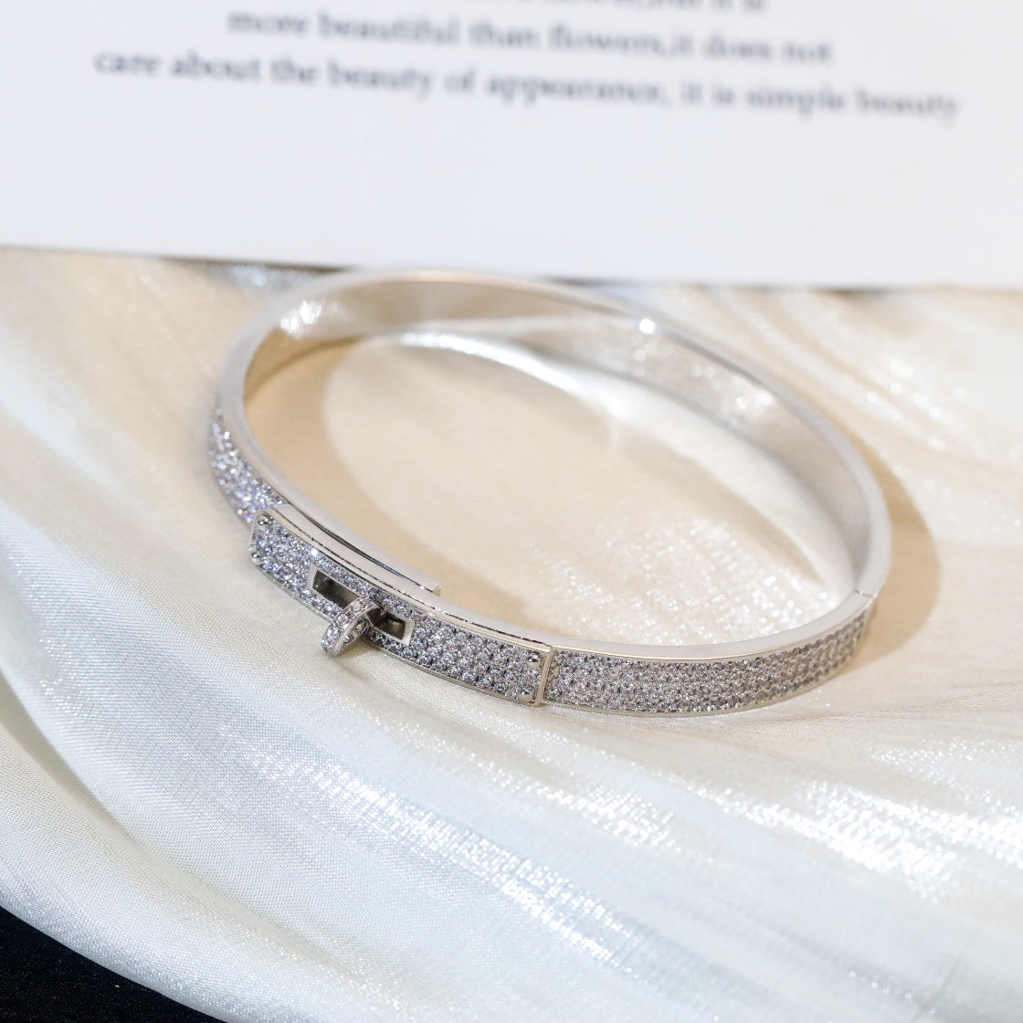 [LUXE JEWELRY]KELLY BRACELET DIAMOND PAVED