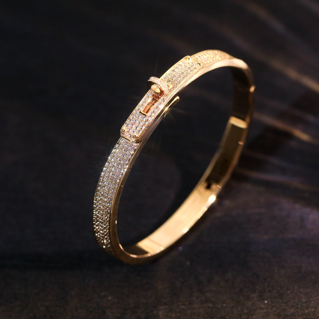 [LUXE JEWELRY]KELLY BRACELET DIAMOND PAVED