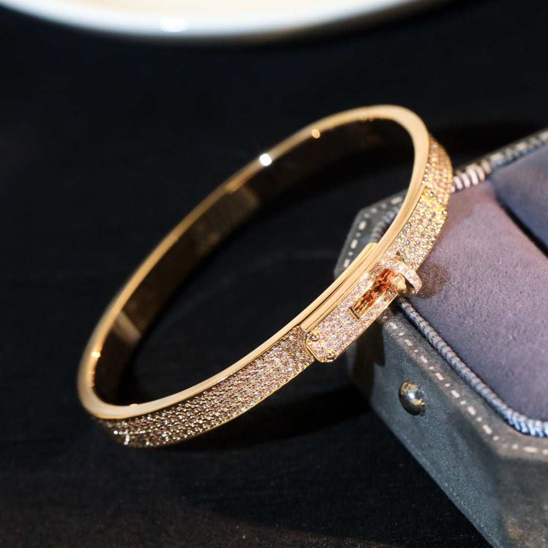 [LUXE JEWELRY]KELLY BRACELET DIAMOND PAVED