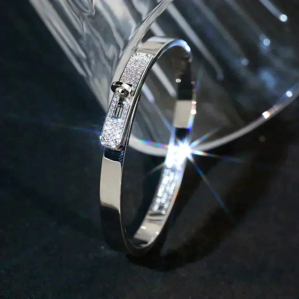 [LUXE JEWELRY]KELLY SILVER DIAMOND BRACELET