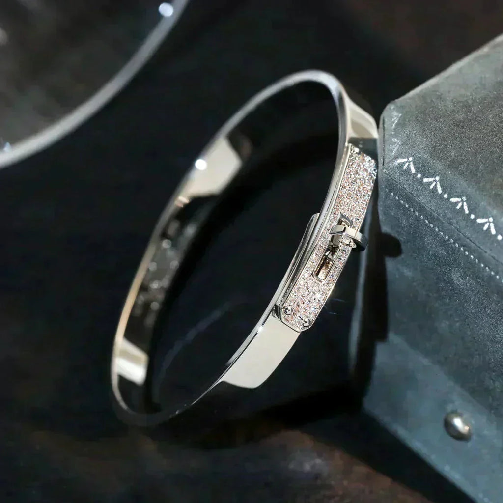 [LUXE JEWELRY]KELLY SILVER DIAMOND BRACELET