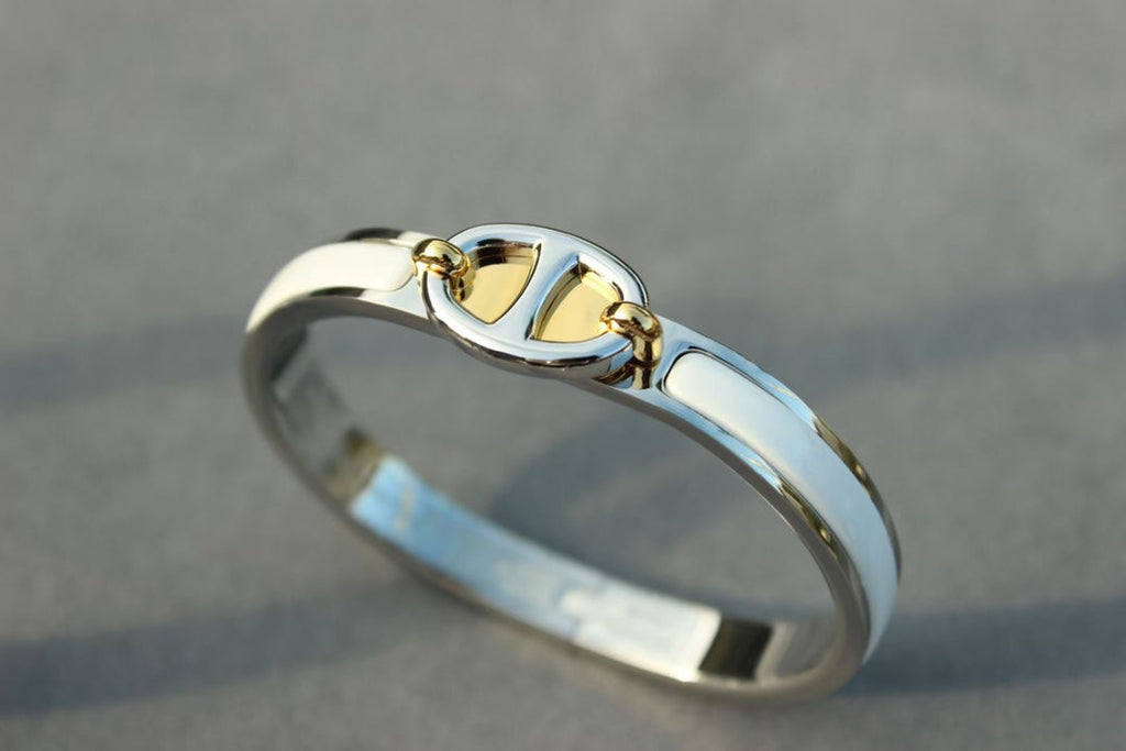 [LUXE JEWELRY]CLIC CHAINE SILVER BRACELET