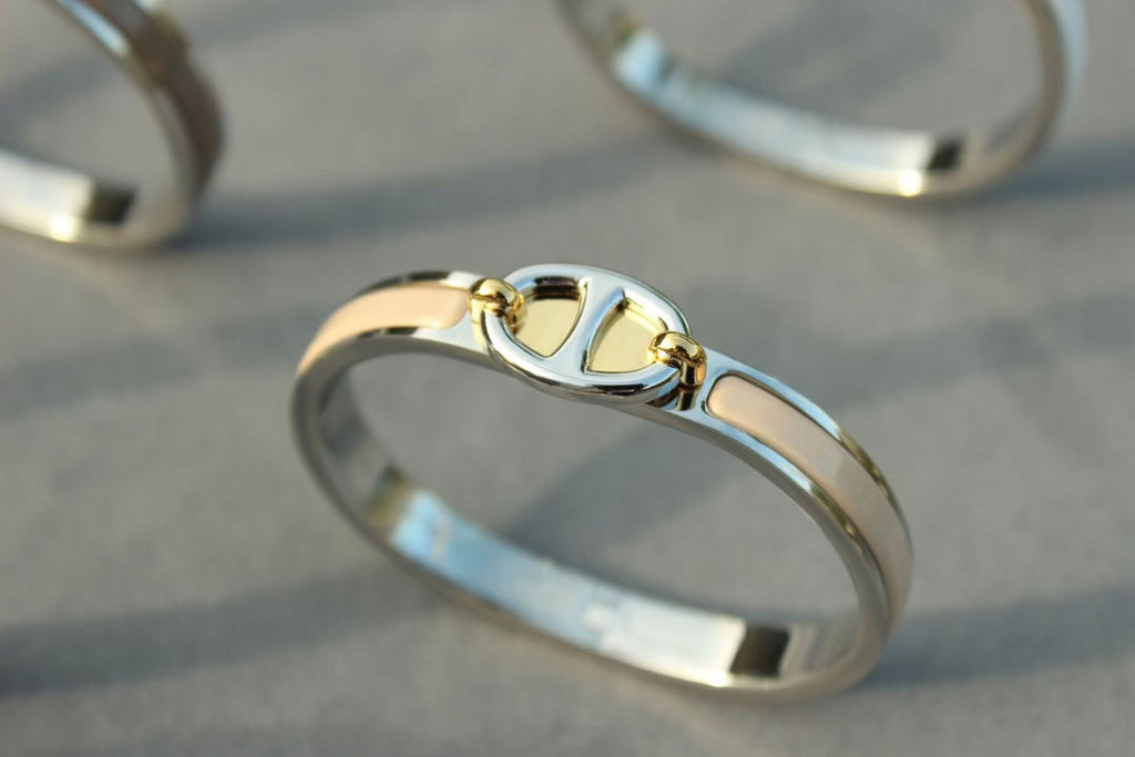 [LUXE JEWELRY]CLIC CHAINE SILVER BRACELET