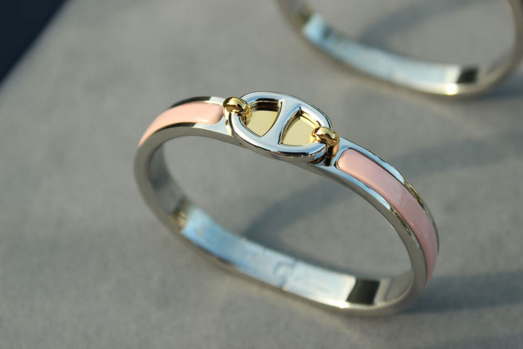 [LUXE JEWELRY]CLIC CHAINE SILVER BRACELET