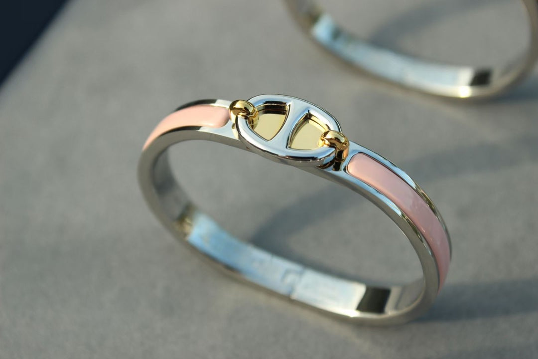 [LUXE JEWELRY]CLIC CHAINE SILVER BRACELET
