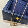 [LUXE JEWELRY]STAR BLOSSOM NECKLACE PINK GOLD DIAMONDS