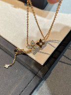 [LUXE JEWELRY]STAR BLOSSOM NECKLACE PINK GOLD DIAMONDS