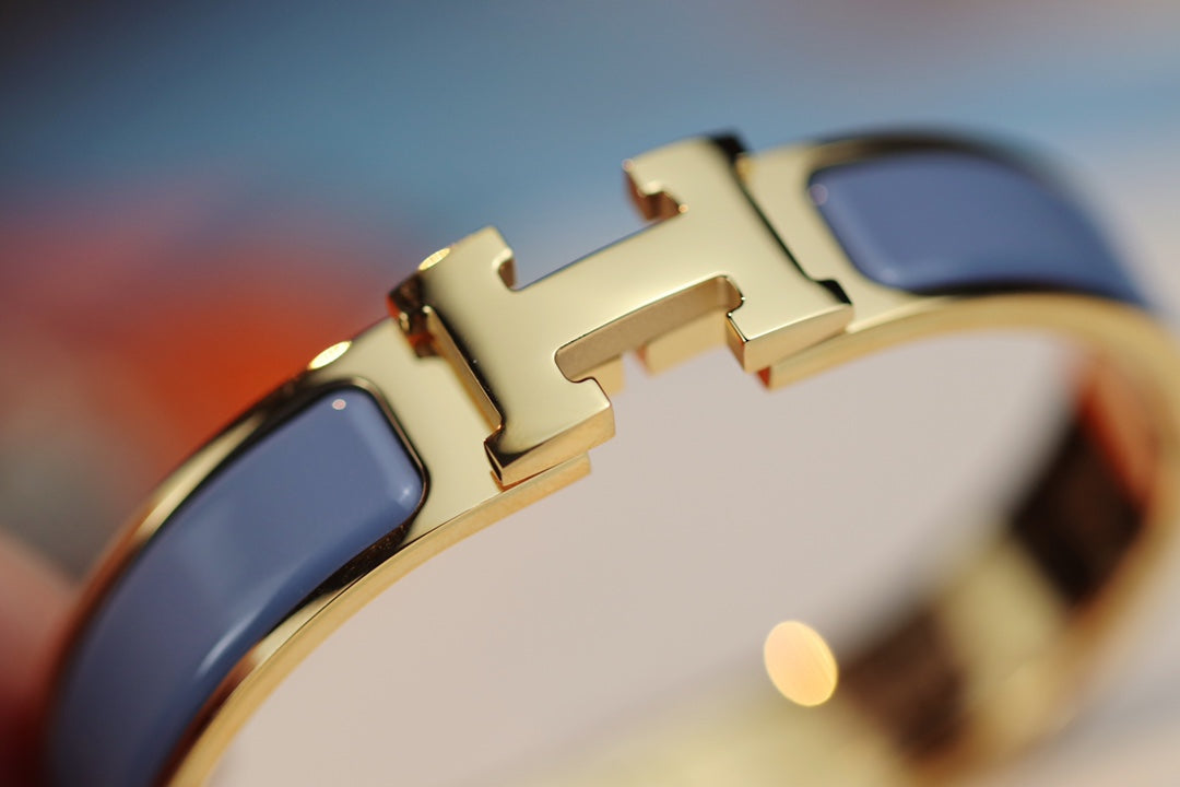 [LUXE JEWELRY]H BRACELET 12MM BLUE GRAY