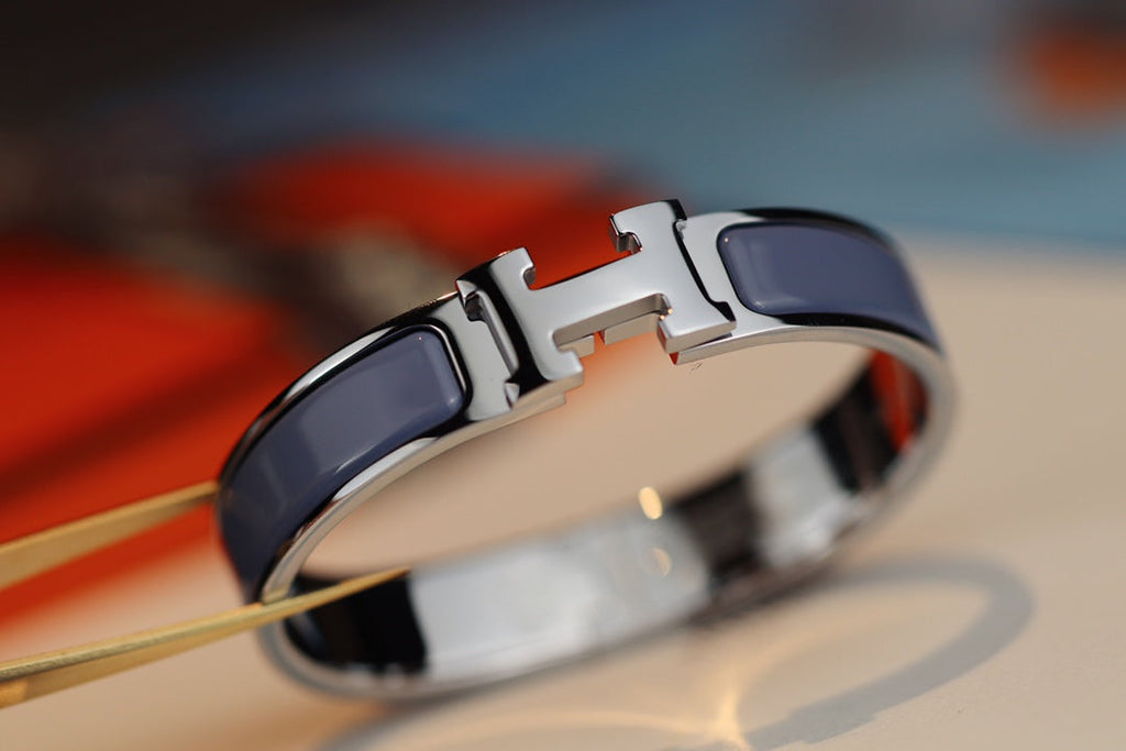 [LUXE JEWELRY]H BRACELET 12MM BLUE GRAY
