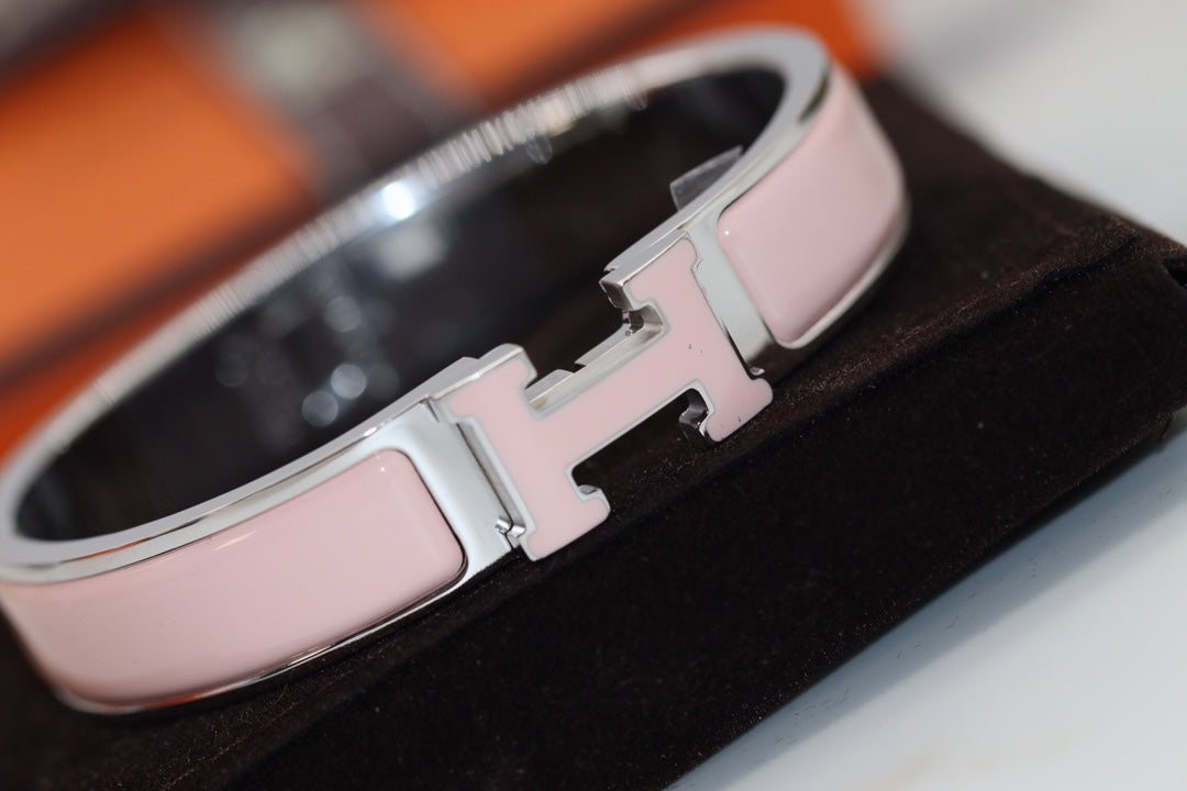 [LUXE JEWELRY]H BRACELET 12MM PINK