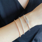[LUXE JEWELRY] MINI DIAMOND TENNIS BRACELET