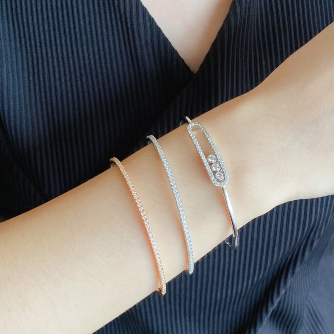 [LUXE JEWELRY] MINI DIAMOND TENNIS BRACELET
