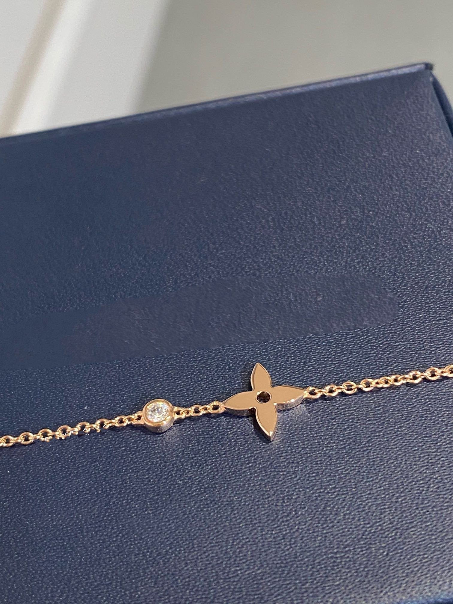 [LUXE JEWELRY]STAR DIAMOND PINK GOLD BRACELET