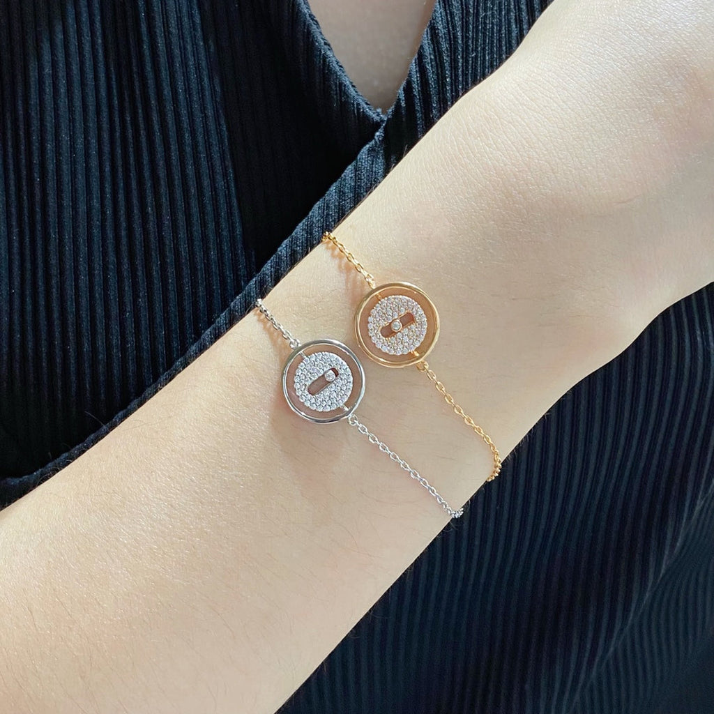 [Luxe Jewellery] LUCKY MOVE DIAMOND PAVED BRACELET